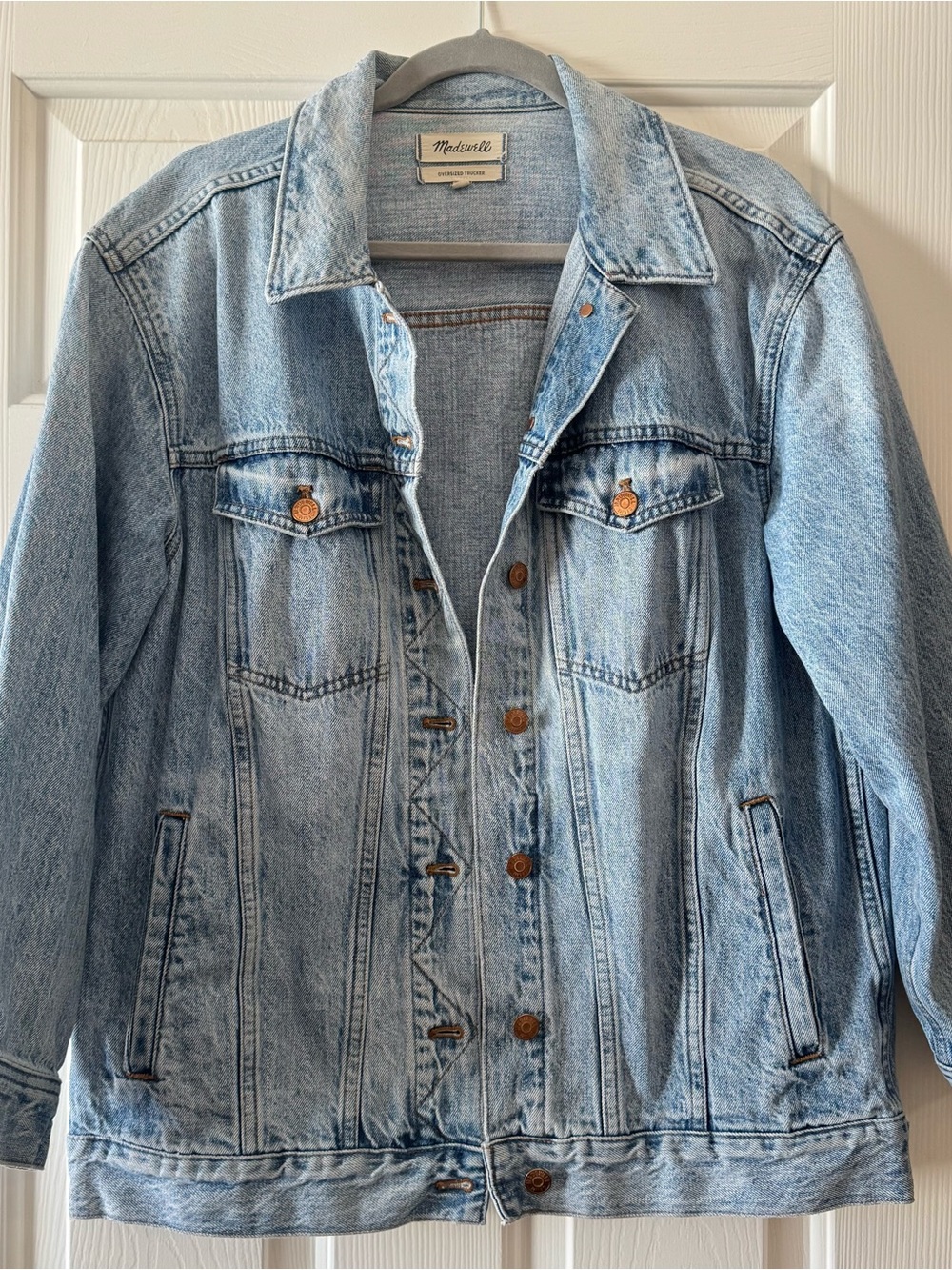 Madewell Oversized Trucker Jean Jacket - Picture 4 of 8